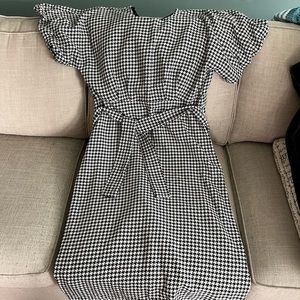 Zara houndstooth dress